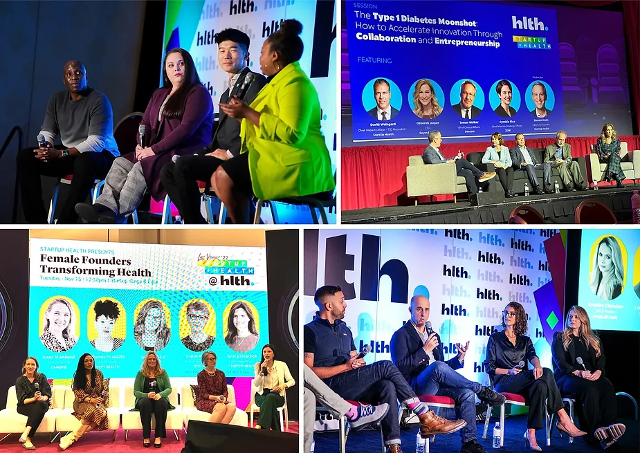 Our daily stage time at HLTH featured health moonshot wisdom from industry leaders and conversations with Health Transformers from our global army of entrepreneurs.